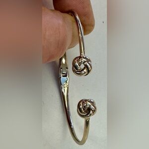 Vintage Lauren, Ralph Lauren 90s love knot spring cuff gold plated VGC
